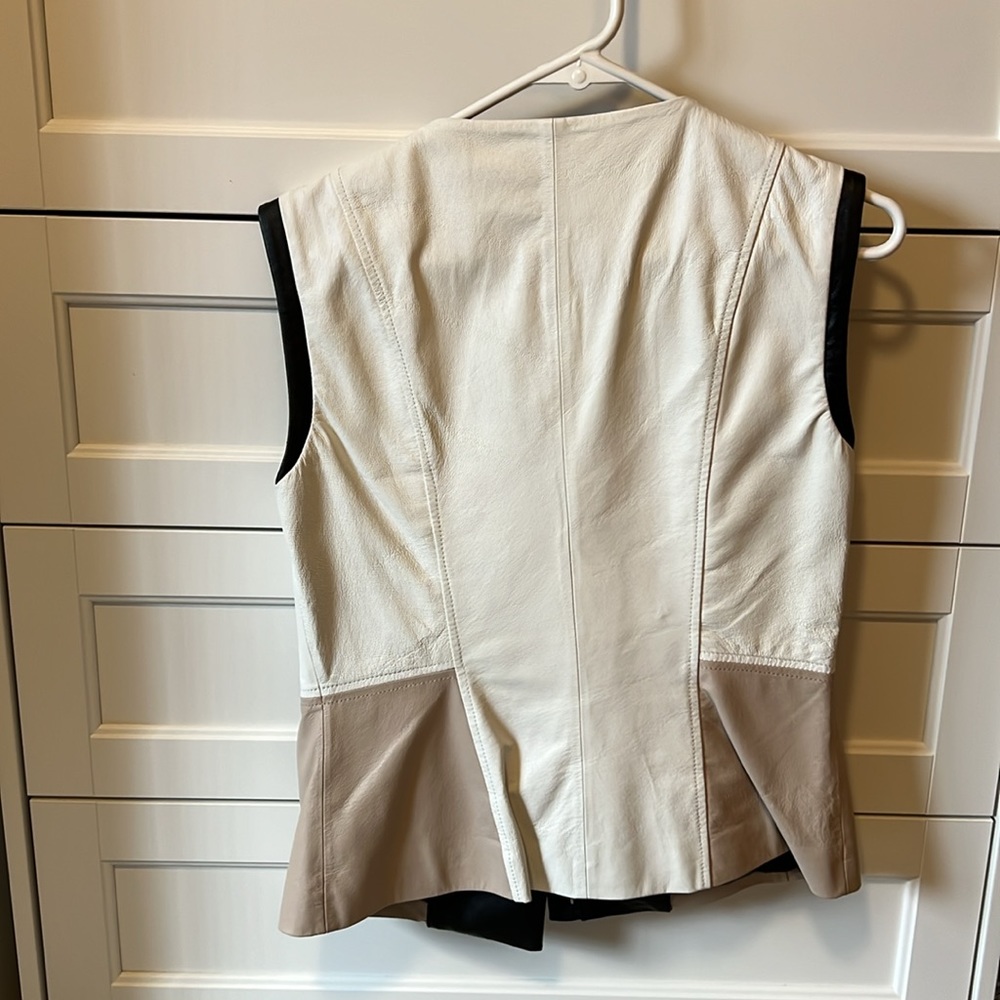 Bebe leather vest neutral colors - Picture 3 of 4